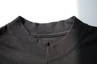 画像1: renewces       "front switching embroidery T-sh"・black×tricolr NOTHING