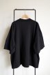 画像2: renewces       "front switching embroidery T-sh"・black×tricolr NOTHING (2)