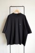 画像1: renewces       "front switching embroidery T-sh"・black×tricolr MATTERS (1)