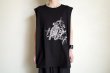 画像8: phebus       TWO BIRDS SLEEVELESS T-SHIRT・BLACK (8)