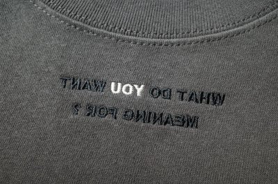 画像2: renewces       "different lengths for front&back T-sh"・off black