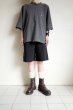 画像9: renewces       "combi shorts of different materials"・black×corduroy (9)