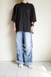 画像10: renewces       "front switching embroidery T-sh"・black×tricolr NOTHING (10)