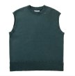 画像1: NEXUSVII.       DAMAGED CREW VEST・FADE GREEN (1)