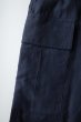 画像4: FOLL       ramie oxford baggy shorts・navy (4)