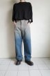 画像13: FOLL       gradation bleach&dyed wardrobe jeans・gray blue (13)