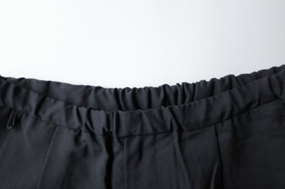 画像1: FOLL       summer wool wardrobe baggy shorts・black
