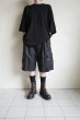画像10: FOLL       ramie oxford baggy shorts・black (10)
