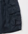 画像2: FOLL       ramie oxford baggy shorts・navy (2)