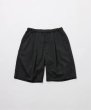 画像1: FOLL       summer wool wardrobe baggy shorts・black (1)