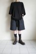 画像10: FOLL       summer wool wardrobe baggy shorts・black (10)