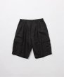 画像1: FOLL       ramie oxford baggy shorts・black (1)
