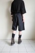 画像9: FOLL       summer wool wardrobe baggy shorts・black (9)
