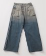 画像3: FOLL       gradation bleach&dyed wardrobe jeans・gray blue (3)