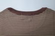 画像6: FOLL       wardrobe border tee・brown (6)