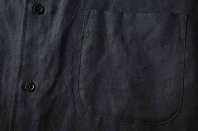画像3: FOLL       ramie oxford authentic daily shirt・black