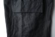 画像4: FOLL       ramie oxford baggy shorts・black (4)