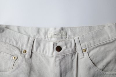 画像1: FOLL       gradation bleach&dyed wardrobe jeans・brown