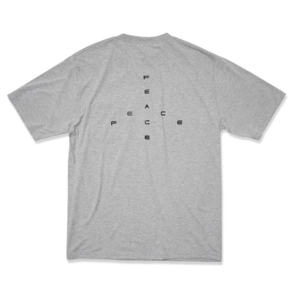 画像1:  GARBAGE      POCKET TEE (BIG PEACE)・ASH GREY (1)