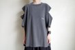 画像6: renewces       "inside-out shoulder slits T"・shadow×monotone (6)
