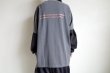 画像9: renewces       "bicolor L/S backprint T-sh"・shadow×black A (9)