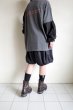 画像13: renewces       "bicolor L/S backprint T-sh"・shadow×black A (13)