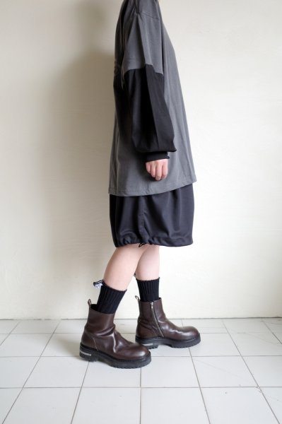 画像12: renewces       "bicolor L/S backprint T-sh"・shadow×black B (12)