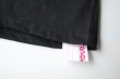 画像3: renewces       "inside-out shoulder slits T"・black ×monotone (3)