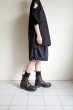 画像10: renewces       "inside-out shoulder slits T"・black ×monotone (10)