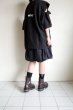 画像11: renewces       "inside-out shoulder slits T"・black ×monotone (11)