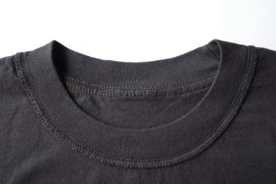 画像1: renewces       "inside-out shoulder slits T"・black ×monotone