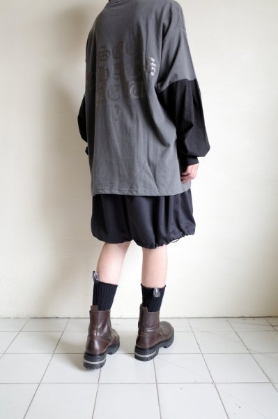 画像13: renewces       "bicolor L/S backprint T-sh"・shadow×black B (13)