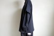 画像13: renewces       "3way Layered L/S POLO T-sh"・black×black (13)