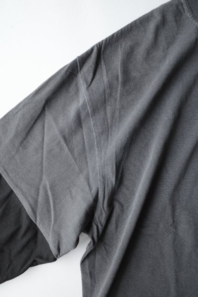 画像2: renewces       "bicolor L/S backprint T-sh"・shadow×black B