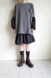 画像10: renewces       "bicolor L/S backprint T-sh"・shadow×black A (10)