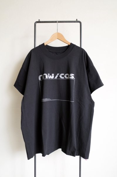 画像1: renewces       "large armholes oversized T-sh"・black renewces1 (1)