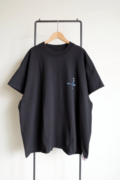 画像1: renewces       "large armholes oversized T-sh"・black renewces2 (1)