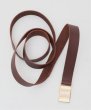 画像1: FOLL       first class basic belt・brown (1)