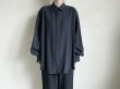 画像4: FOLL       khadi cotton loose shirt・dark navy (4)