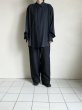 画像7: FOLL       khadi cotton loose shirt・dark navy (7)