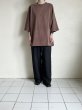 画像6: FOLL       antique washed dolman sleeve tee・faded brown (6)