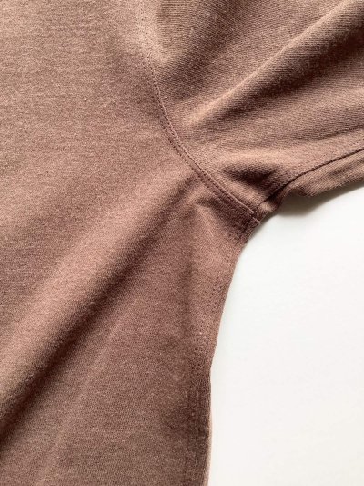 画像1: FOLL       antique washed wardrobe basic tee・faded brown
