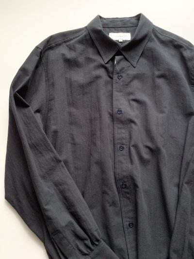 画像2: FOLL       khadi cotton loose shirt・dark navy