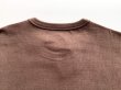 画像11: FOLL       antique washed wardrobe basic tee・faded brown (11)