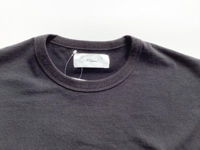 画像1: FOLL       antique washed dolman sleeve tee・faded black