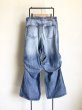 画像2: DOUGALL       Washed wide denim  pants・Light Blue  L  (2)