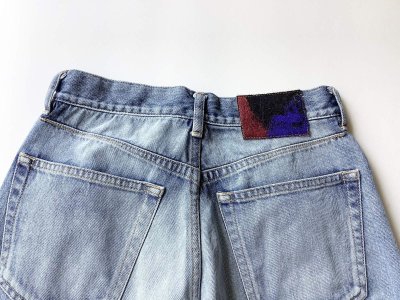 画像2: DOUGALL       Washed wide denim  pants・Light Blue S