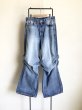 画像6: DOUGALL       Washed wide denim  pants・Light Blue  L  (6)