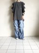 画像18: DOUGALL       Washed wide denim  pants・Light Blue M  (18)