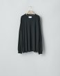 画像1: ssstein       FINE WOOL OVERSIZED LONG SLEEVE TEE ・BLACK (1)